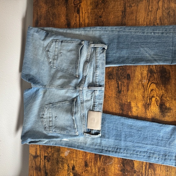 Hudson AXL DIN Jean Pants Size 31 Slim Light Distressed Washed Ripped - Picture 2 of 7